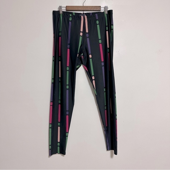 ModCloth Abstract Dash Print Plus Size Leggings - Picture 1 of 5